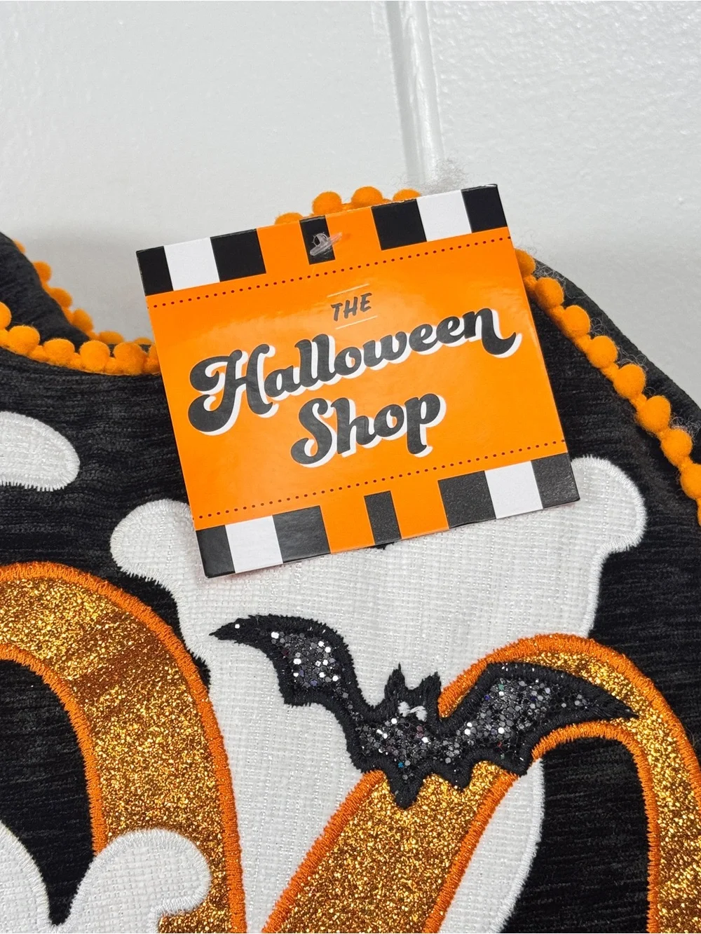 NEW The Halloween Shop Boo and Ghosts Halloween Pillow